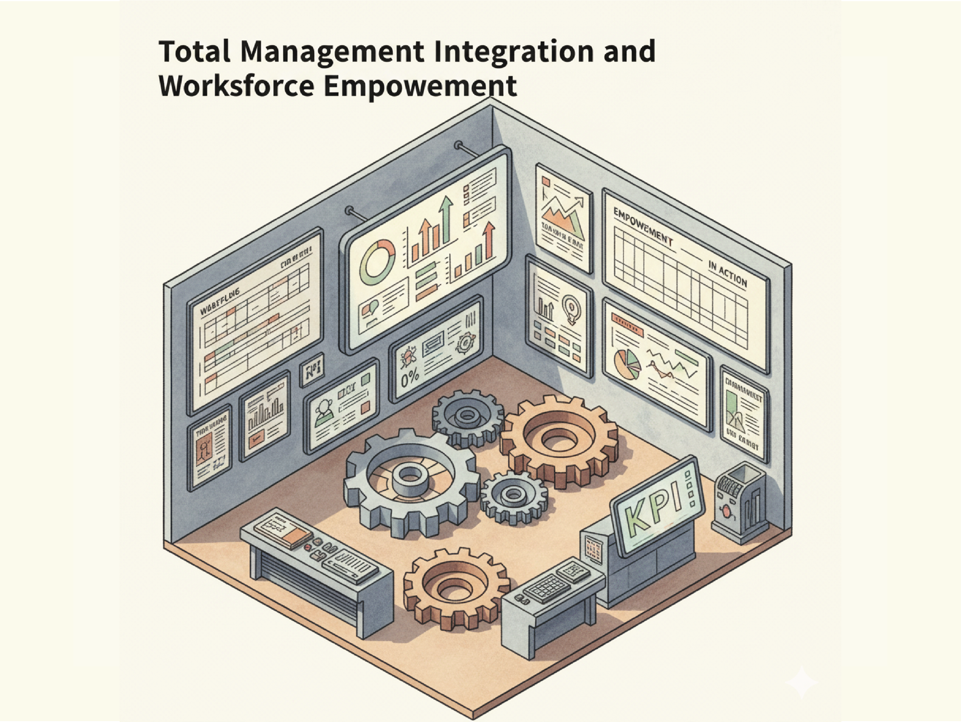 ترکیب مدیریت جامع و توانمندسازی کارکنان